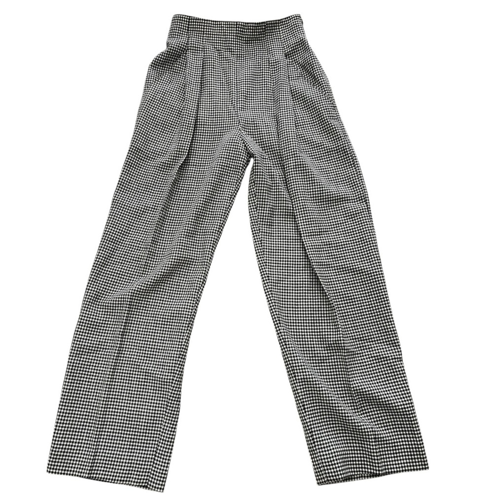 Escada by Margaretha Ley‎ Vintage Black White Houndstooth Pants EU Size 34